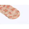 Wholesale summer floral velvet digital print ankle sock women with cheap price